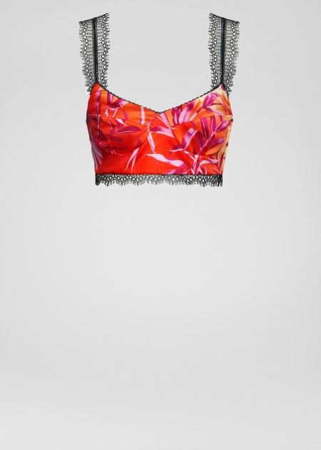 Top Bralette Versace Versace Jungle Print Dama | XBMFHIC-27